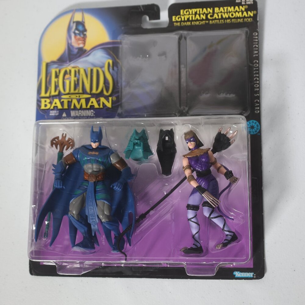 Legends of Batman Egyptian Batman /Egyptian Catwoman Kenner 1995